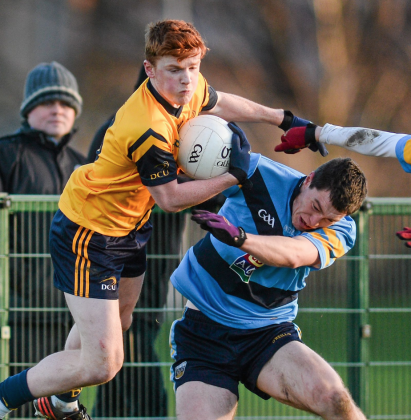 DETERMINED...Ryan Wylie (right) is keen for success with college and county