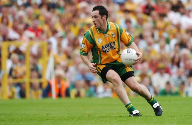 17 June 2007; Brendan Devenney, Donegal. Bank of Ireland Ulster Senior Football Championship Semi-Final, Tyrone v Donegal, St Tighearnach's Park, Clones, Co Monaghan. Picture credit: Paul Mohan / SPORTSFILE