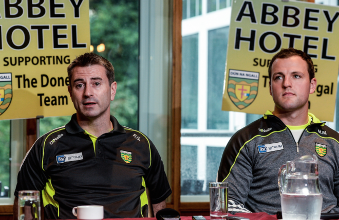 LET HIM OFF THE LEASH….Donegal manager Rory Gallagher must help Michael Murphy out of his rut