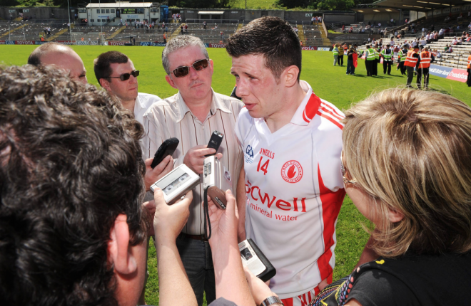 GAGGING ORDER...Mickey Harte didn't let Sean Cavanagh speak to the media for a time