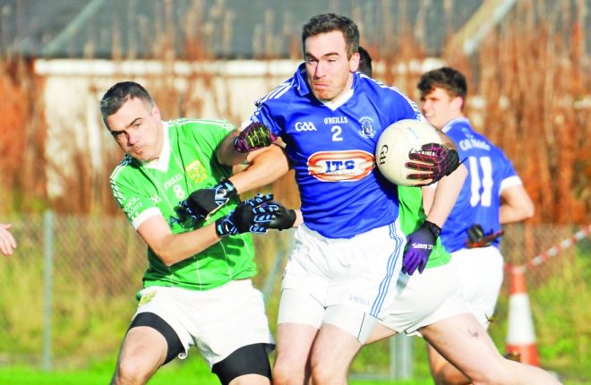 Aghagallon midfielder Davy McAlernon scored a crucial penalty in their quarter-final win over Kinawley