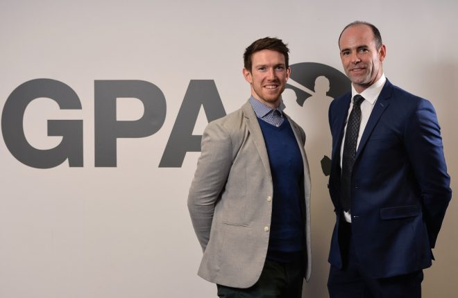Dermot Earley (right) was announced as the new CEO of the GPA