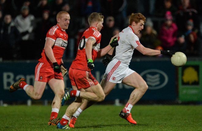 Tyrone got ahead of Derry on Saturday night