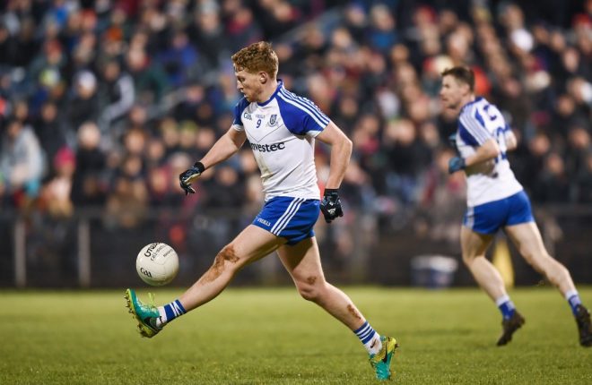Kieran Hughes and the rest of the Monaghan team beat Mayo last weekend