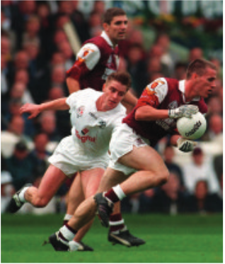 GALWAY STAR... Sean Og De Paor played for Con- nemara Boston Gaels in the late 90s
