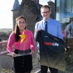 Representing principal sponsor, theGAAstore.com is Sarah Jane Owens, Marekting Manager with Ronan Scott, Journalist, Gaelic Life